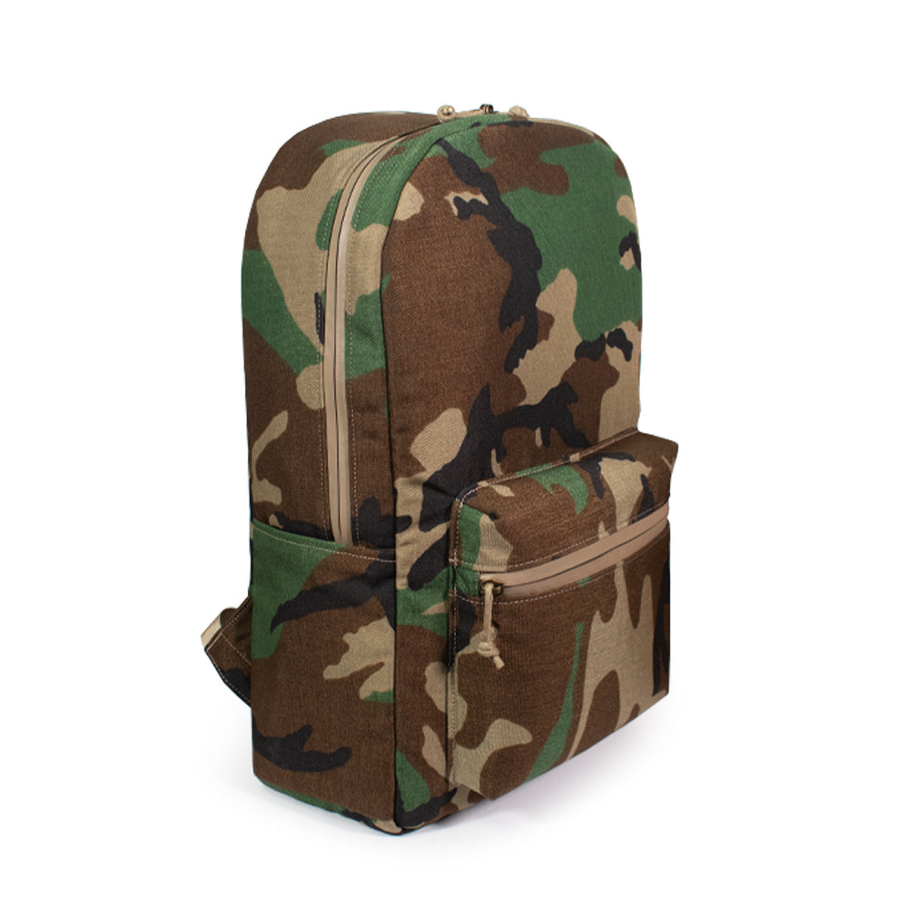 Smell Proof Backpack - Stash Bag Woodland Camo